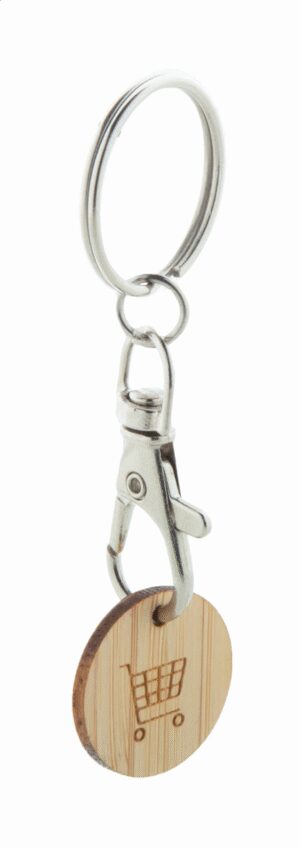 Boomarket trolley coin keyring
