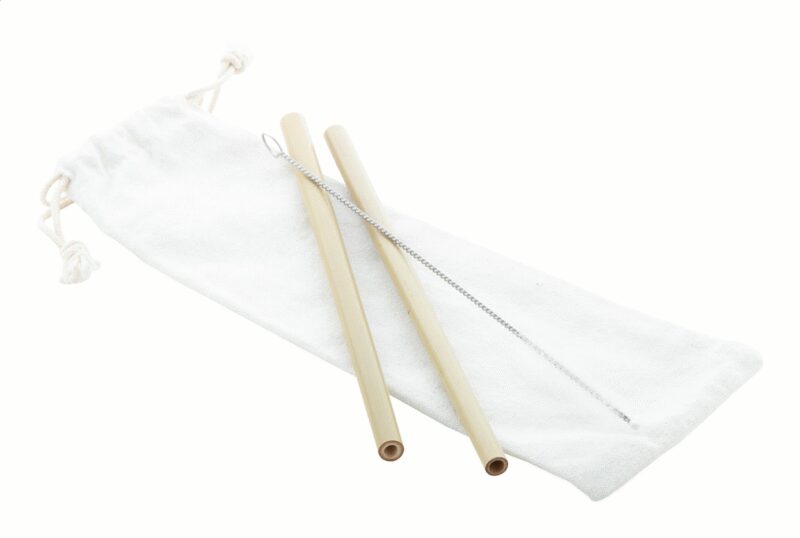 BooSip bamboo straw set