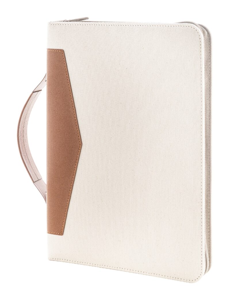 Carbasa Zip recycled canvas document folder