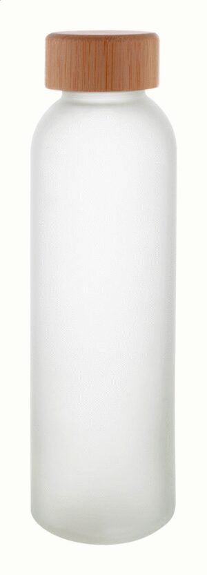Cloody glass bottle