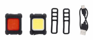 Cobik rechargeable bicycle light set
