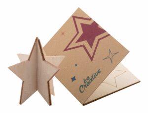 Creax Eco Christmas card, star
