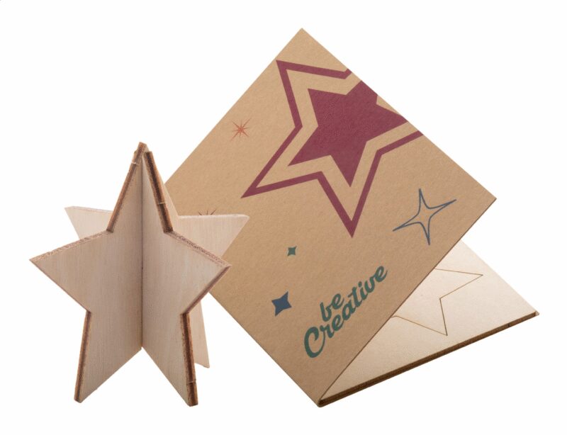 Creax Eco Christmas card, star