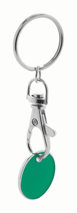 Eurocoin trolley coin keyring