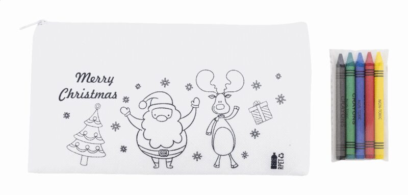 Julfar Draw colouring Christmas pen case