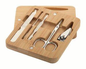 Manoky bamboo manicure set