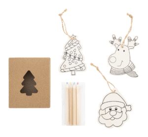 Oppland colouring Christmas tree ornaments