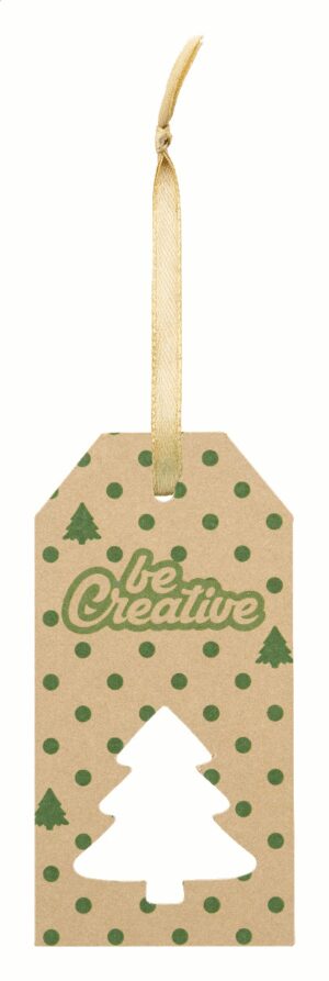 PrinTag Plus Eco custom gift tag, Christmas tree