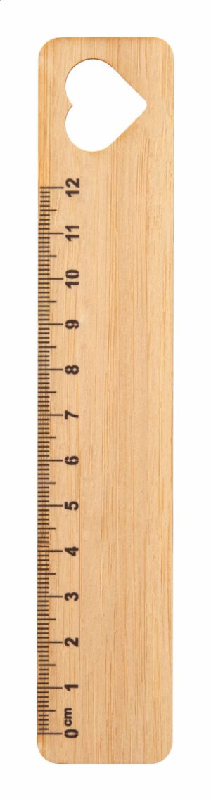 Rooler bamboo ruler, heart