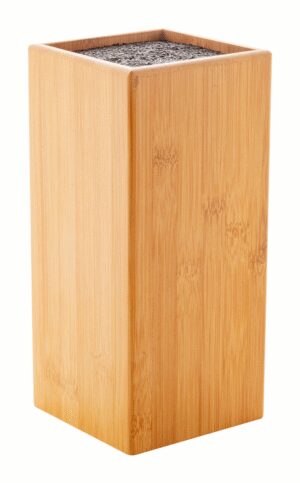 Santoku bamboo knife block