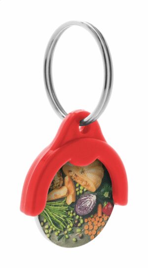 Token trolley coin keyring