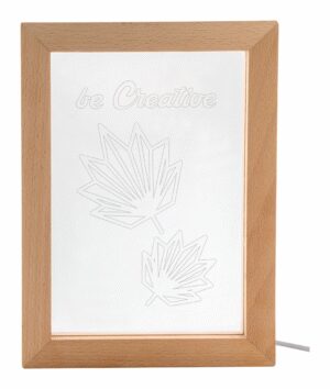 Woodiframe LED light trophy